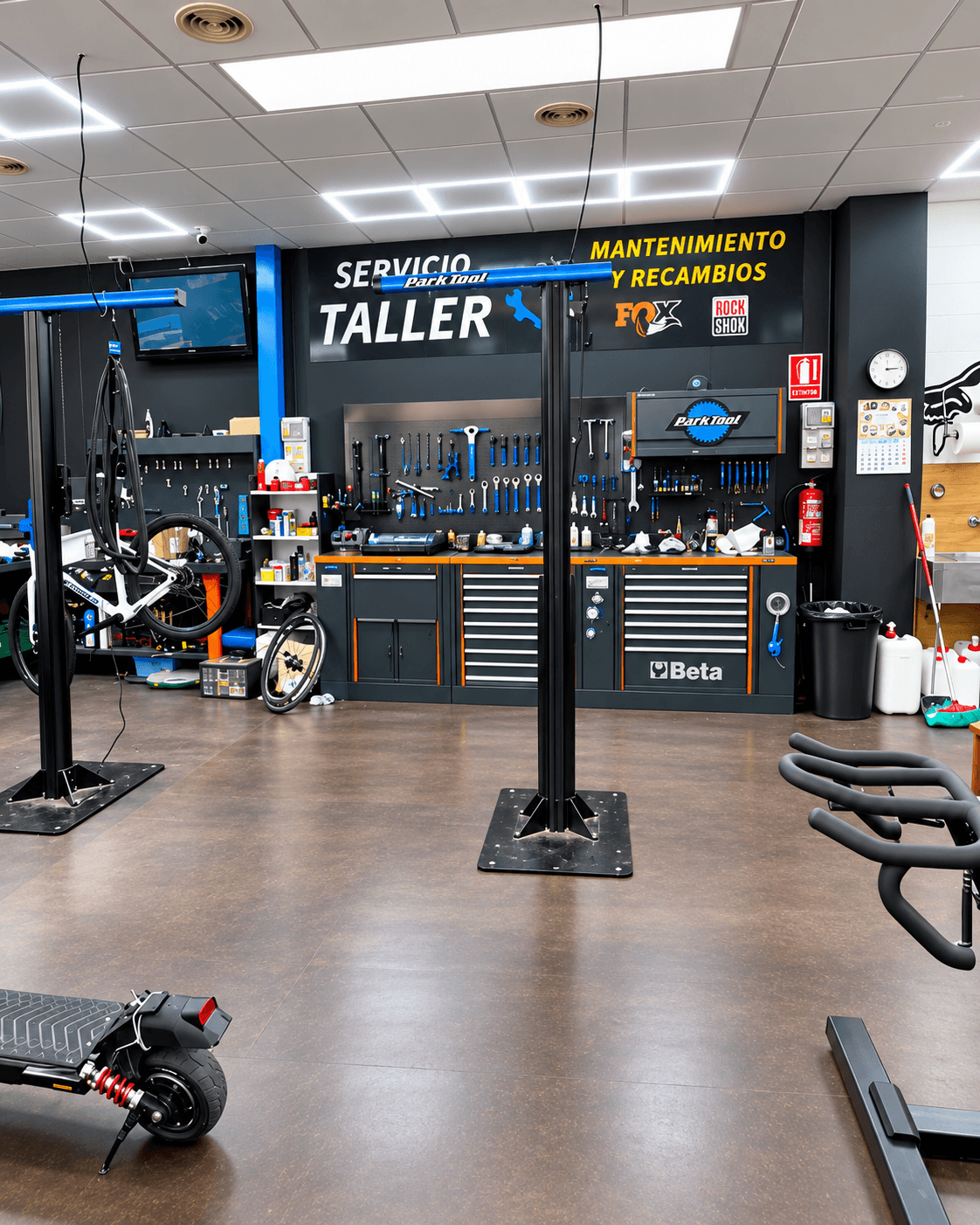 El taller de bicicletas más grande de la Región de Murcia